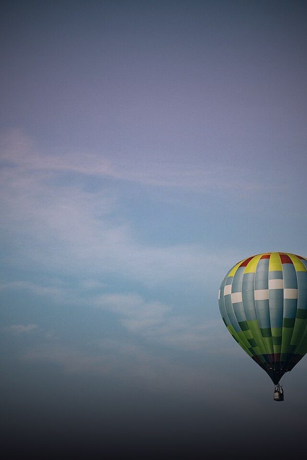 Hot-air balloon drifting at sunrise — Saturday Morning kids and family shows on KemoTV